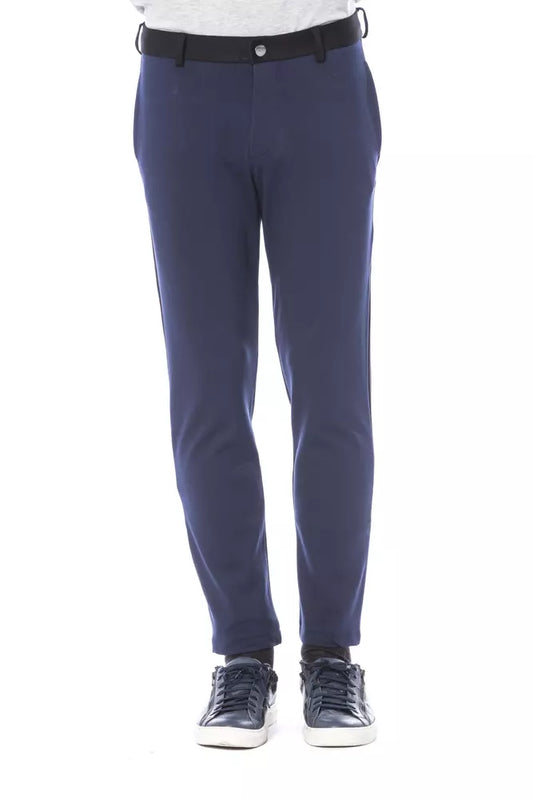 Pantalon homme Verri en viscose bleu