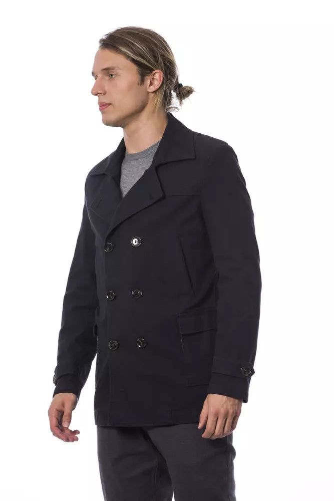 Blazer homme en coton bleu Verri