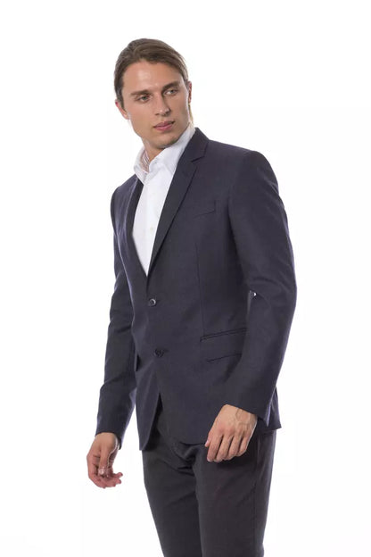 Blazer homme en laine bleue Verri