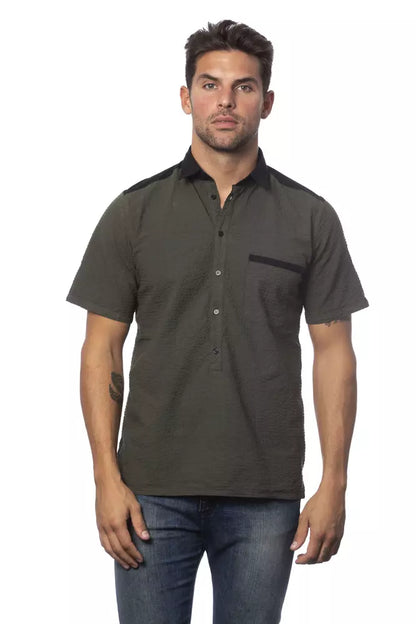 Verri Army Cotton Men Shirt by Verri