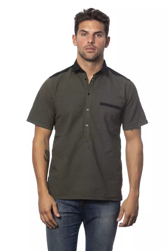 Verri Army Cotton Men Shirt by Verri