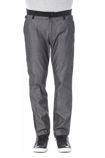 Pantalon homme en coton noir Verri