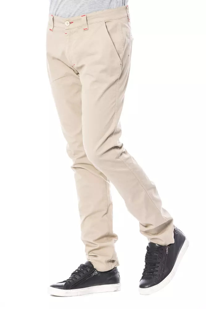 Pantalon chino Verri en coton beige pour homme