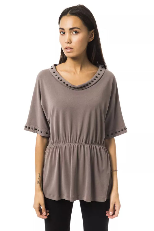 T-shirt femme en polyester gris BYBLOS
