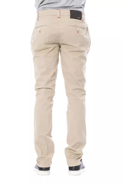 Pantalon chino Verri en coton beige pour homme