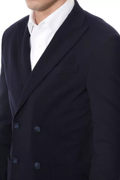 Blazer homme Verri bleu en viscose