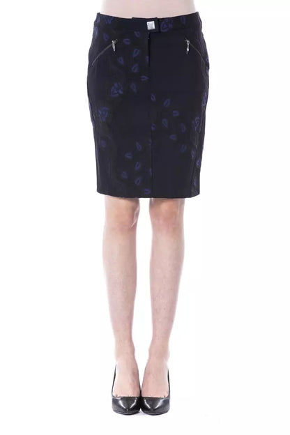 Jupe femme en coton bleu BYBLOS