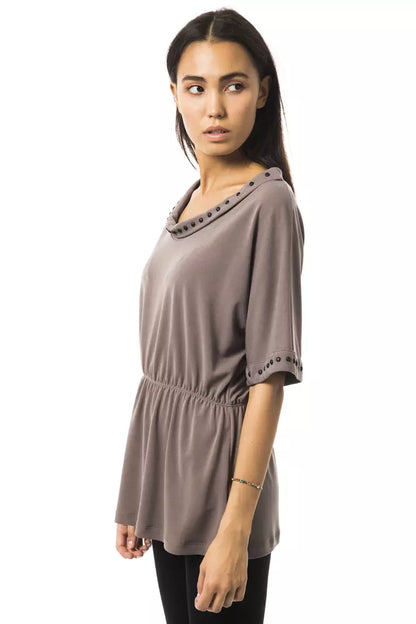 T-shirt femme en polyester gris BYBLOS