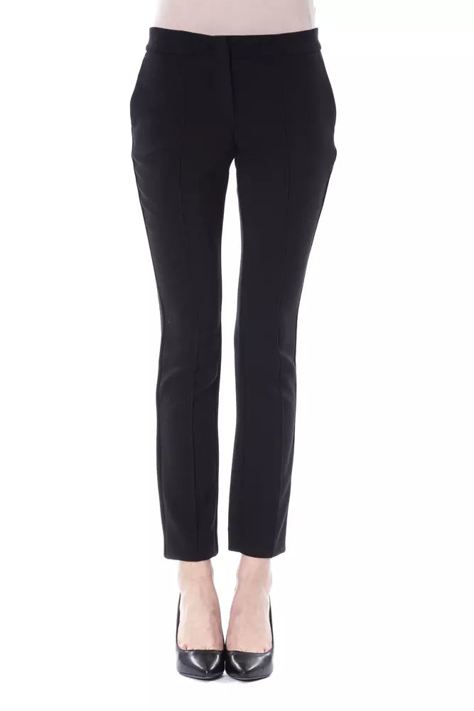 BYBLOS Black Polyester Women Pants by BYBLOS