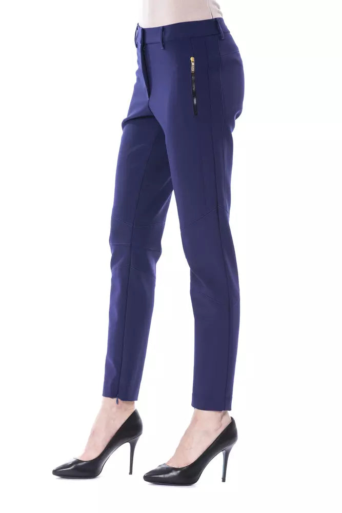 BYBLOS Blue Polyester Women Pants by BYBLOS