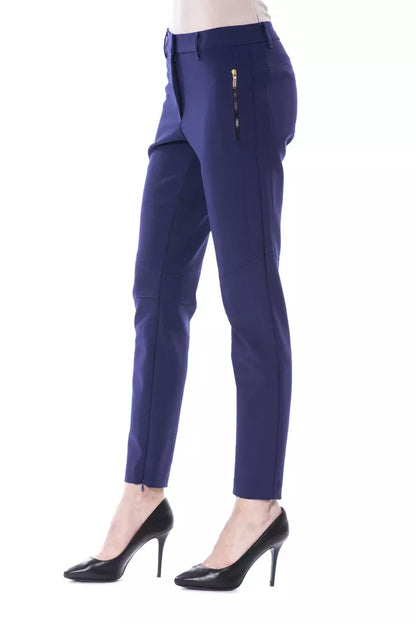 BYBLOS Blue Polyester Women Pants by BYBLOS