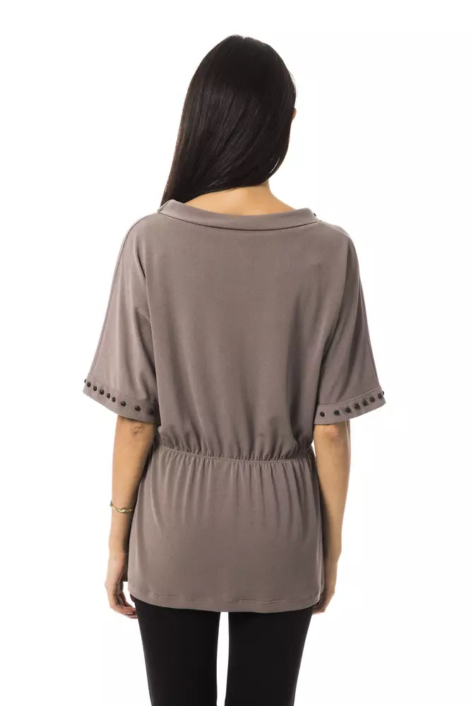 T-shirt femme en polyester gris BYBLOS