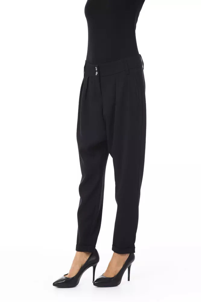 BYBLOS Black Polyester Women Pant by BYBLOS