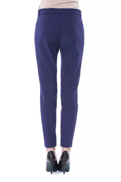 BYBLOS Blue Polyester Women Pants by BYBLOS