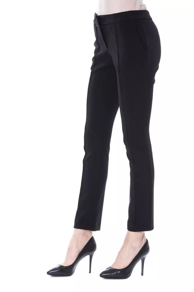 BYBLOS Black Polyester Women Pants by BYBLOS