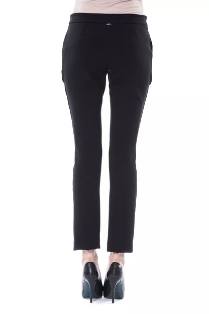 BYBLOS Black Marabou Women Pants by BYBLOS