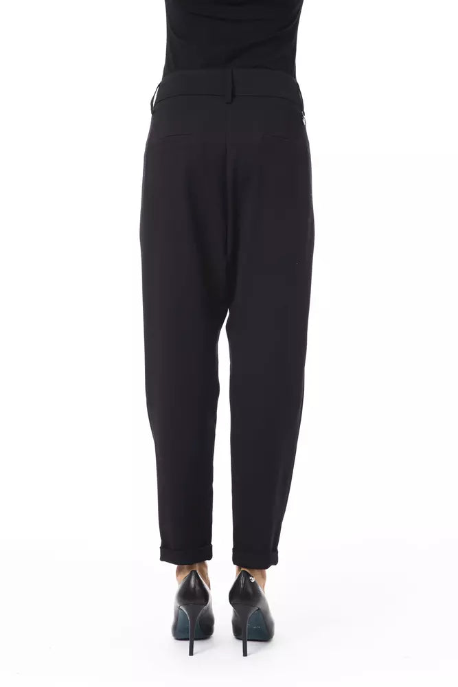 BYBLOS Black Polyester Women Pant by BYBLOS