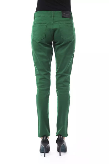 BYBLOS Green Cotton Women Pants by BYBLOS