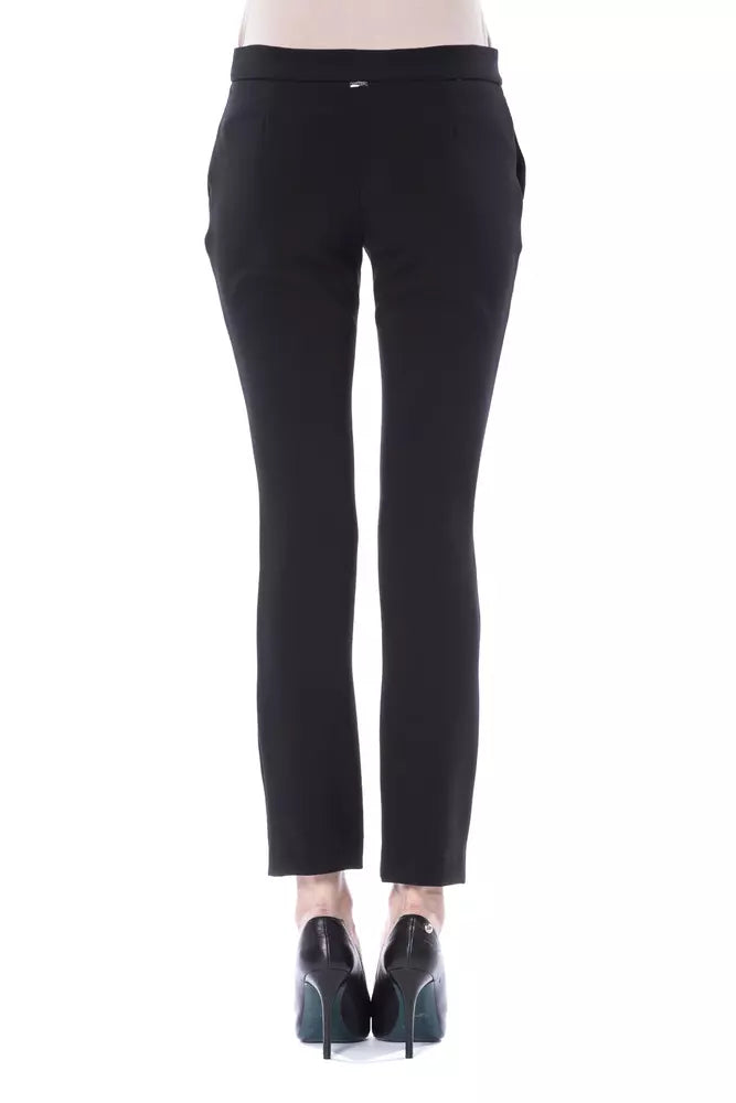 BYBLOS Black Polyester Women Pants by BYBLOS