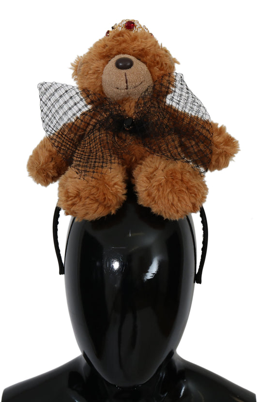 Serre-tête couronne de cristal Teddy Bear de Dolce &amp; Gabbana
