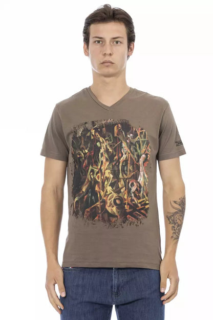 T-shirt Trussardi Action en coton marron pour homme