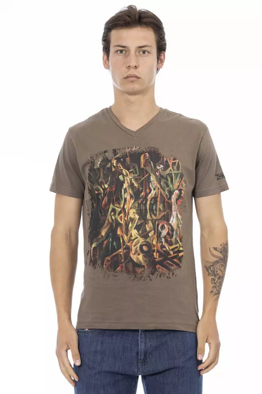 T-shirt Trussardi Action en coton marron pour homme