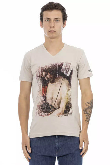 T-shirt Trussardi Action en coton beige pour homme