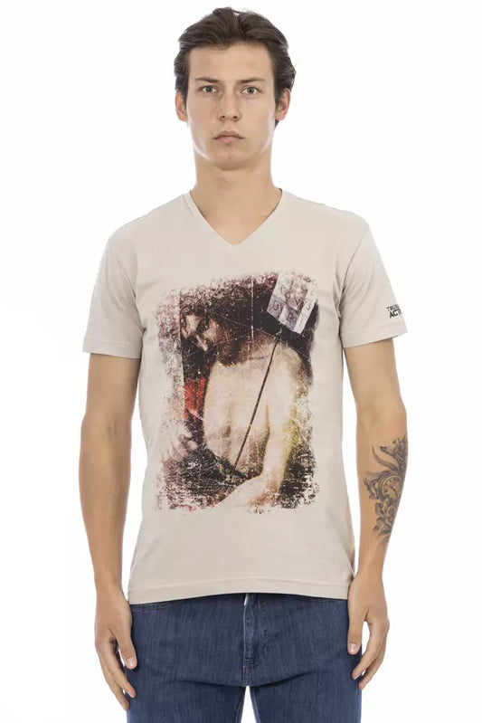 T-shirt Trussardi Action en coton beige pour homme