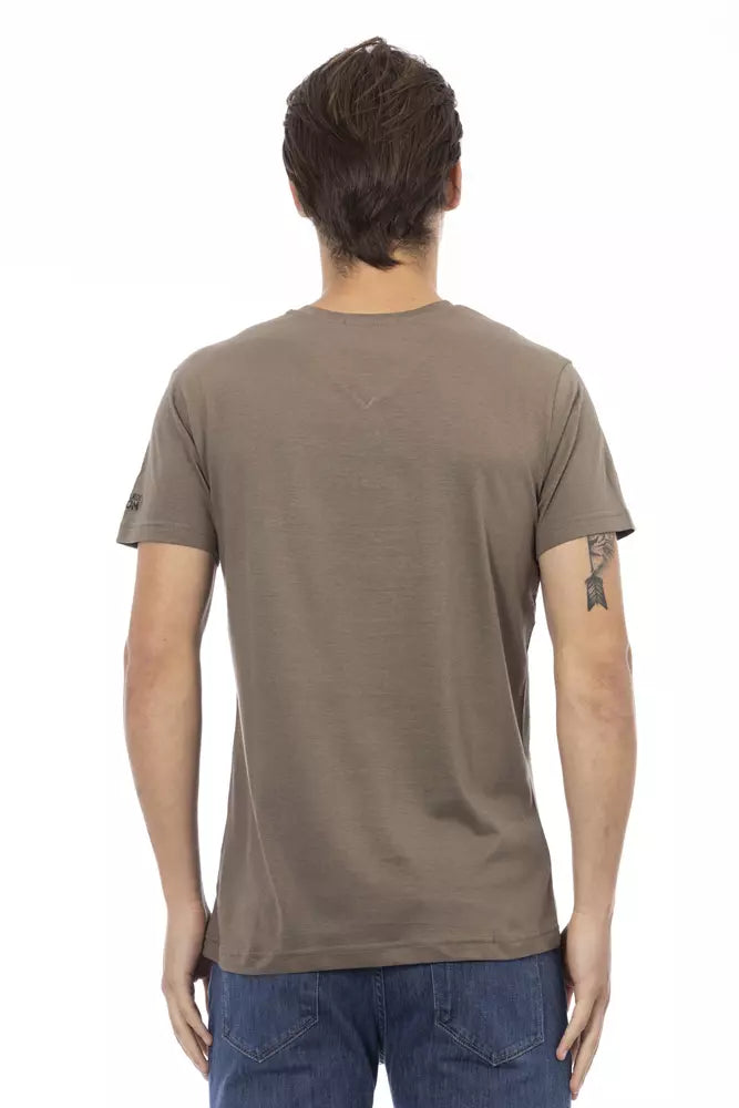 T-shirt Trussardi Action en coton marron pour homme