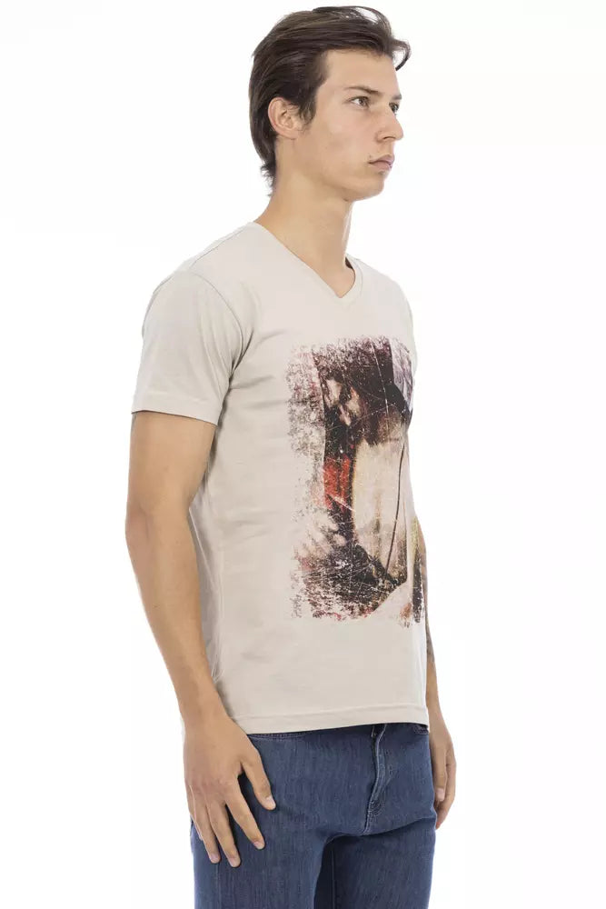 T-shirt Trussardi Action en coton beige pour homme