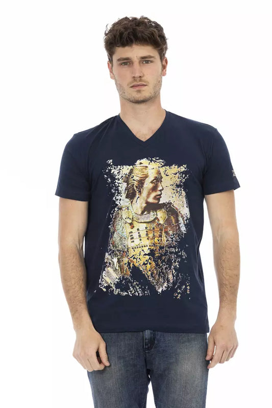 T-shirt Trussardi Action en coton bleu pour homme