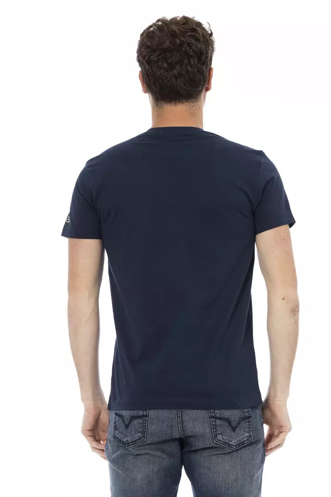 T-shirt Trussardi Action en coton bleu pour homme