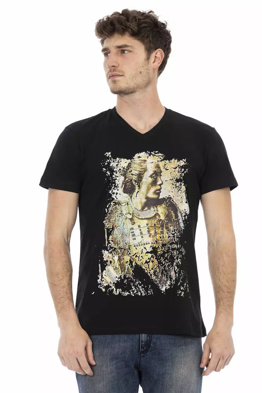 T-shirt Trussardi Action en coton noir pour homme