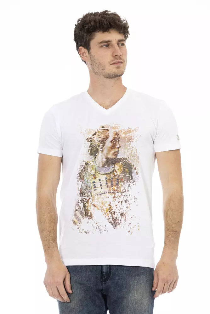 T-shirt Trussardi Action en coton blanc pour homme