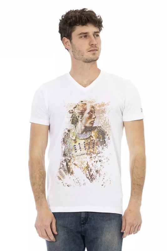 T-shirt Trussardi Action en coton blanc pour homme