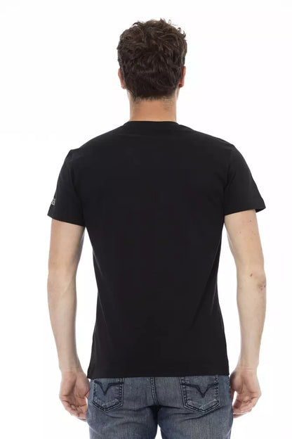 T-shirt Trussardi Action en coton noir pour homme
