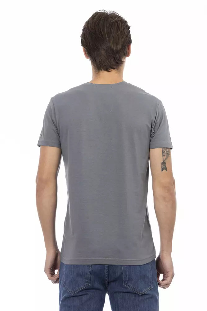 T-shirt Trussardi Action en coton gris pour homme