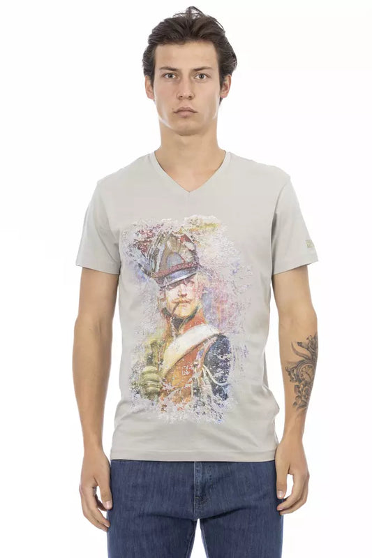 T-shirt Trussardi Action en coton gris pour homme