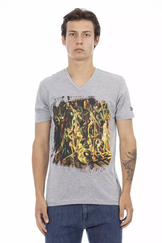 T-shirt Trussardi Action en coton gris pour homme
