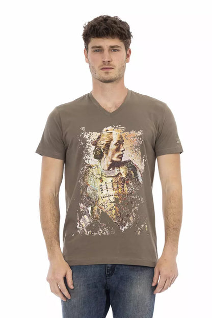 T-shirt Trussardi Action en coton marron pour homme