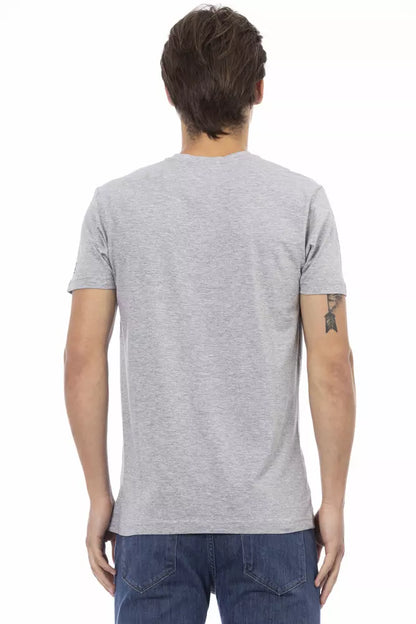 T-shirt Trussardi Action en coton gris pour homme