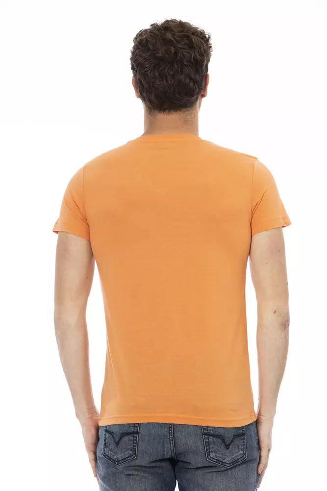 T-shirt Trussardi Action en coton orange pour homme