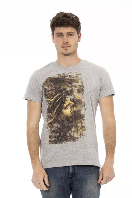 T-shirt Trussardi Action en coton gris pour homme