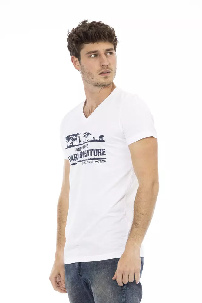 T-shirt homme Trussardi Action en coton blanc