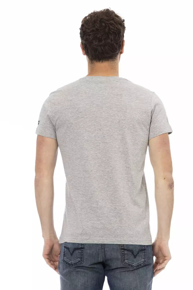 T-shirt Trussardi Action en coton gris pour homme