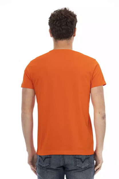 T-shirt Trussardi Action en coton orange pour homme