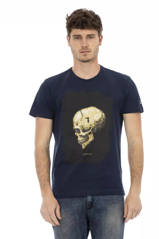 T-shirt Trussardi Action en coton bleu pour homme