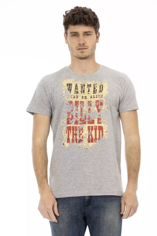 T-shirt Trussardi Action en coton gris pour homme