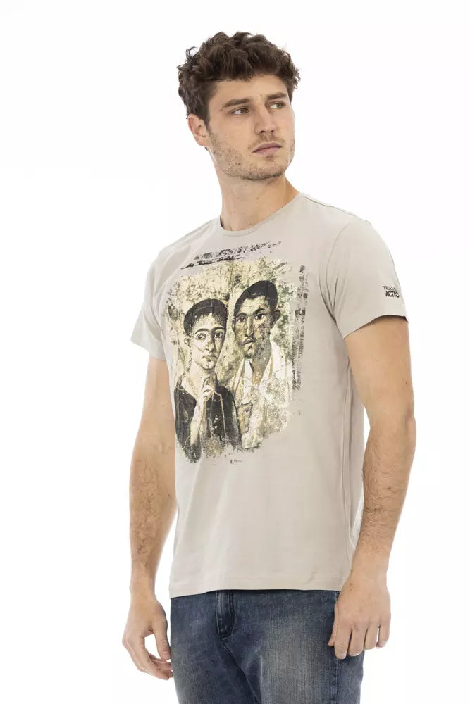 T-shirt Trussardi Action en coton beige pour homme