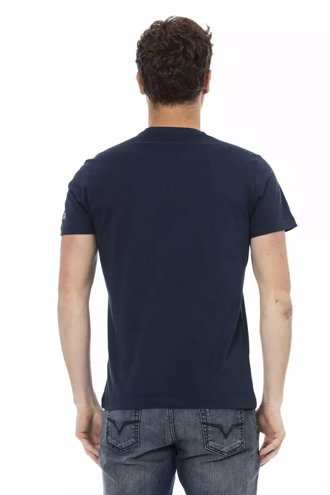 T-shirt Trussardi Action en coton bleu pour homme